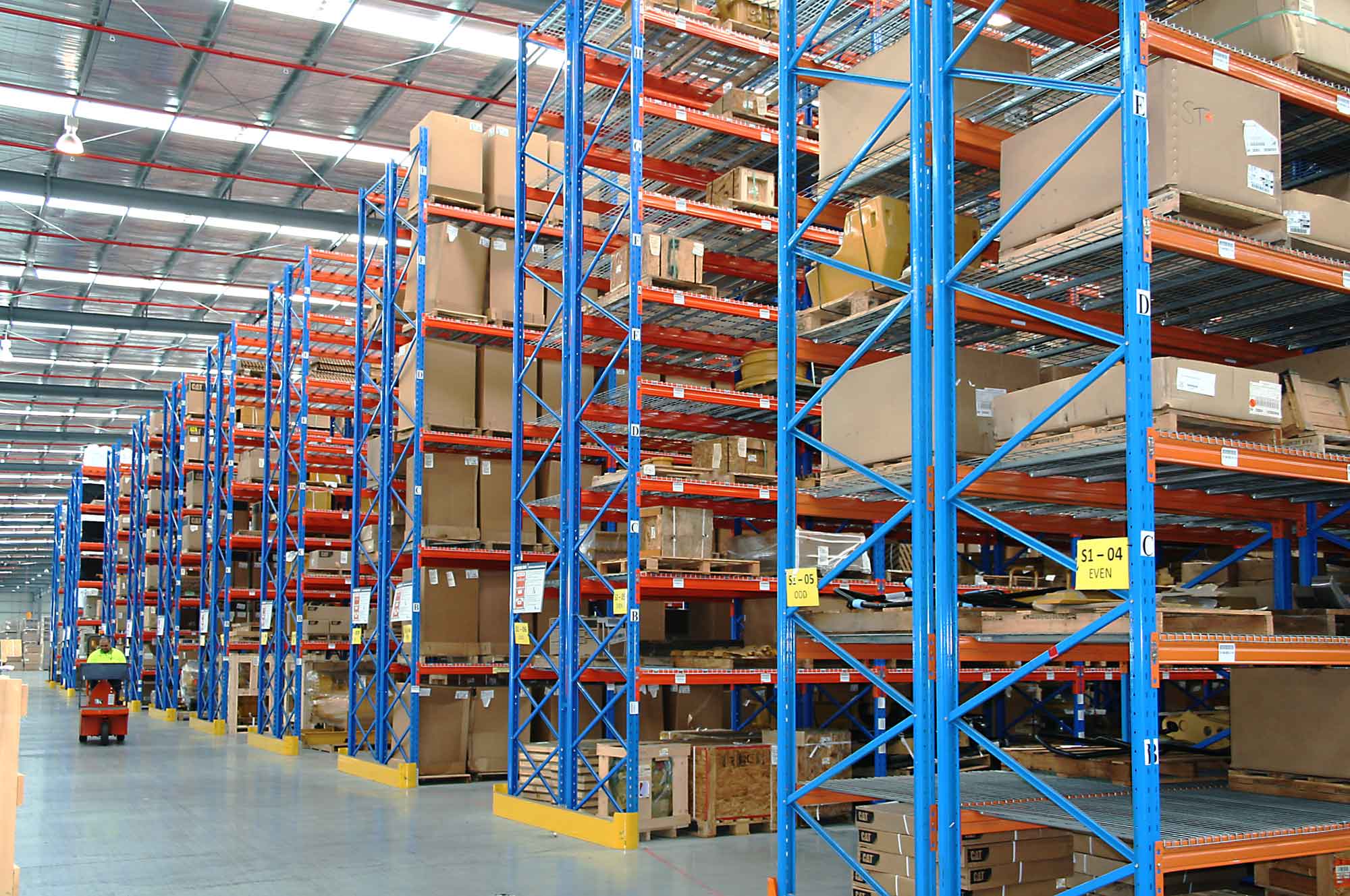 Pallet Racking used in distribution centre