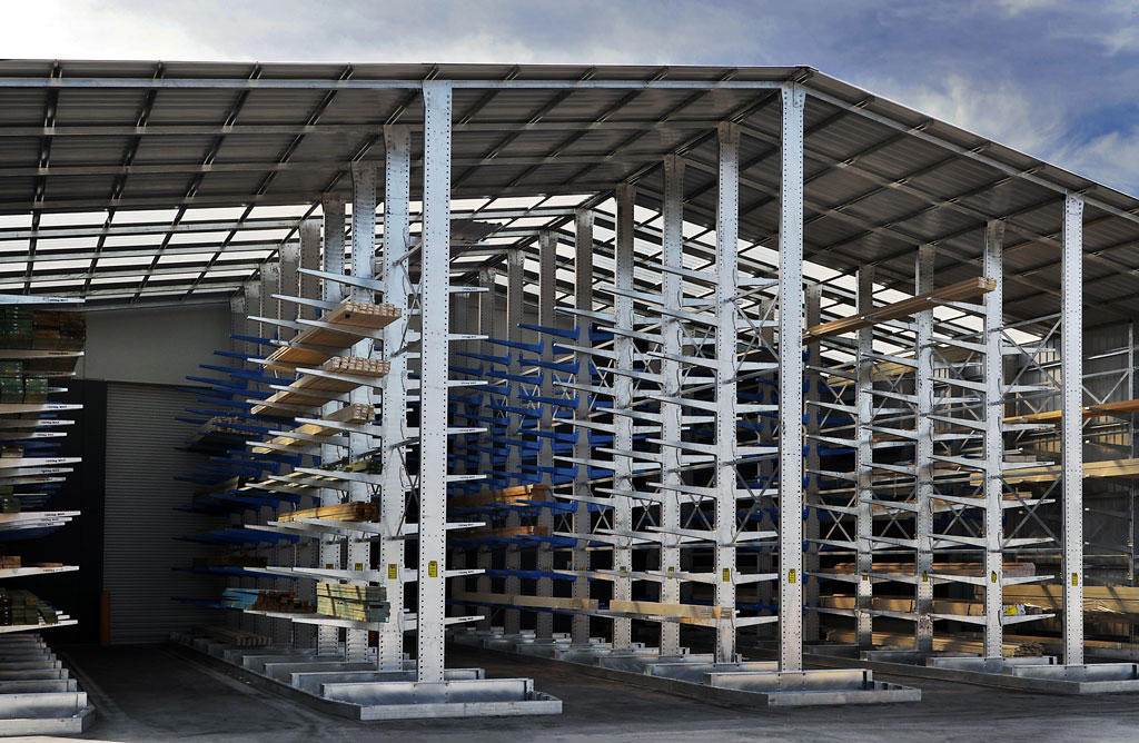 Cantilever System contained within a purpose build cladding system